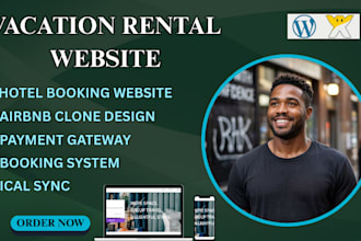 build vacation rental, hotel booking airbnb website with lodgify smoobu vrbo wix