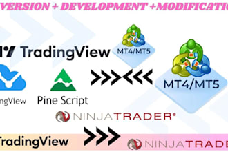 convert tradingview pine script strategy or custom indicator to ninjatrader 7, 8