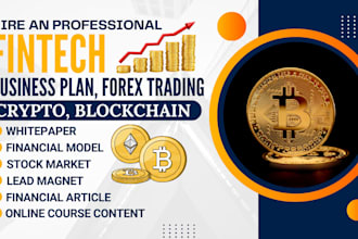 write your fintech cybersecurity crypto ebook writer business plan stock market