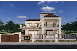 do architectural 3d models, renders using rhino, sketch up