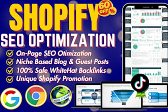 shopify SEO to boost traffic, ecommerce website sales google ranking wix website