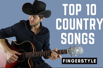 sing custom country rock, folk, bluegrass song as nashville male singer