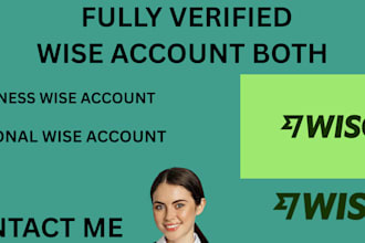 create fully verified business and personal wise account