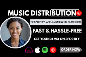 distribute music and fix issue using distrokid, cd baby, ditto, tunecore, amuse