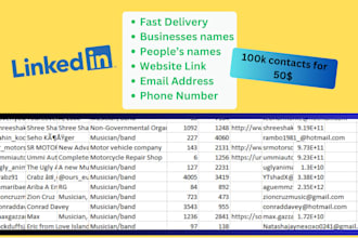 provide 10m bulk email lists or niche targeted leads for marketing