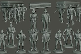 3d articulated model 3d bjd toy articulated action figure 3d printing