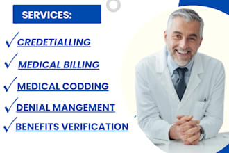do medical billing as medical biller, ar, credentialling and  enrolment