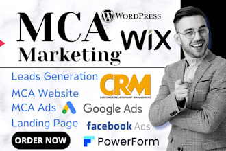 generate mca leads set highly converting mca ads to mca landing page power form