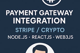 integrate stripe or crypto payment gateway with full stack