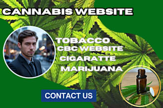 build cbd website tobacco cannabis website cigarettes blog site niche edits seo