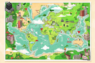 design vector map, city map, site map, travel map, event map design