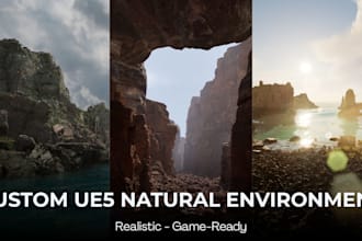 create a custom natural 3d environment in unreal engine
