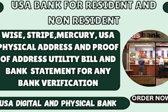 create USA bank for US resident and non resident, USA residential address
