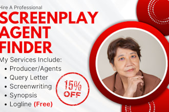 find you top active literary agent for movie script, children book, screenplay