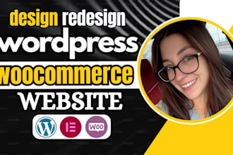 create, redesign, fix or revamp wordpress woocommerce website with elementor