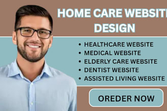 design home care website, home care, healthcare website, medical website