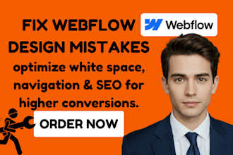 fix common webflow design mistakes improve white space navigation SEO convert