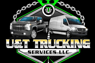 do trucking  transport  logistics  dispatching logo  trucking flyer business