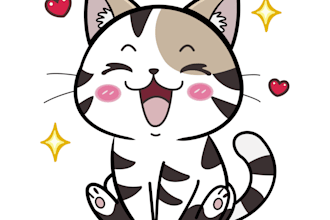 create cute chibi, cartoon or animal character in your unique style