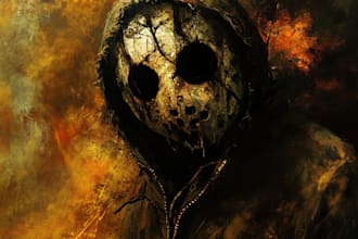 draw awesome artwork for dark art, horror, creepy illustration for you