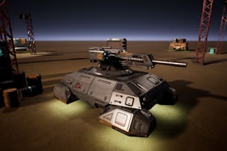 optimize 3d game car model, military vehicle, car interior, motorcycle