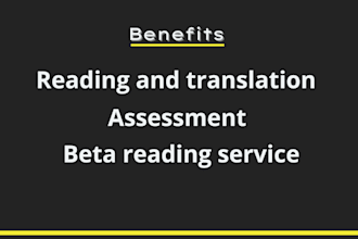 service of beta reading