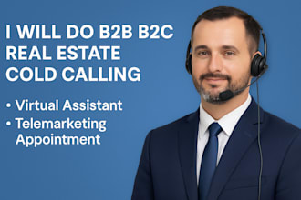 do b2b b2c real estate cold calling virtual assistant telemarketing appointment