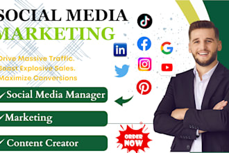 be your social media manager, content creator for instagram marketing pos