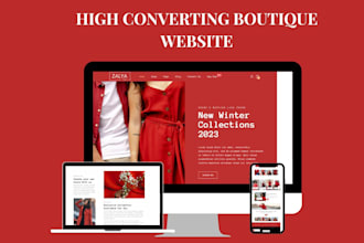 build shopify website design for fashion and boutique shops