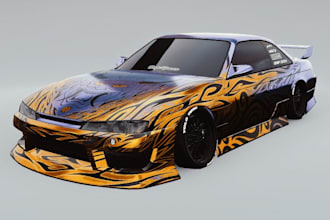 remodel 3d car design,drift racing,asseto corsa,sport car,wheel steering,blender