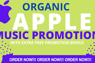 do organic USA apple music promotion, apple music playlist curactor, apple music