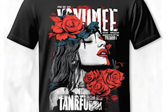 do bulk t shirt designs for merch, teespring and printfull