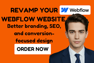 expert webflow website redesign revamp consistent branding cta optimization