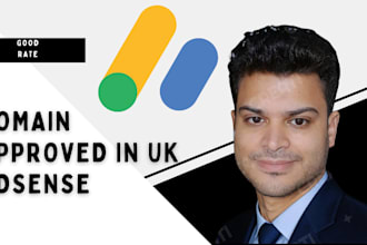 show approved domain in  UK adsense for sell