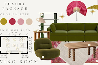 create an interior design moodboard