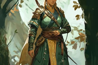 create dnd character art and dnd character art
