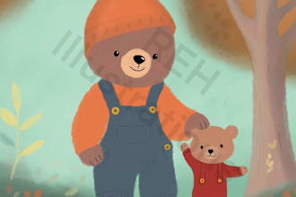 illustrate whimsical animal characters