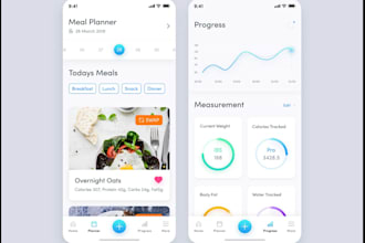 meal planner app, diet app, daily health tracker app, calorie tracker app