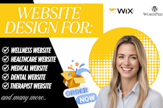 design wellness website, medical website, medicare website, therapy website