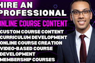 create masterclass online course content, coaching, webinar, lms course website