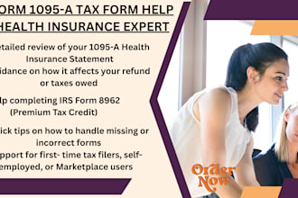 help you prepare irs form 1095a for health insurance tax filing as an expert