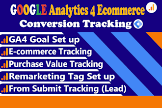 set up or fix google analytics 4, ga4 ecommerce tracking through GTM