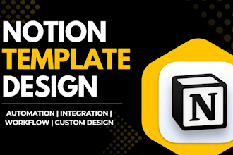 design a customized notion template to boost productivity, notion expert