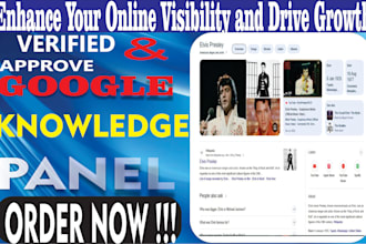 create a verified google knowledge panel for individuals and businesses