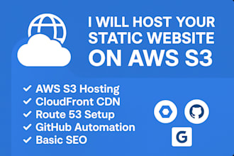 auto deploy static site from github to AWS s3 with cloudfront and https