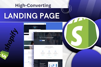design a high converting shopify landing page