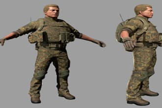 3d character model 3d game character 3d cartoon character 3d vrchat game asset