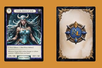 design card template trading card game board game ccg tcg card box design