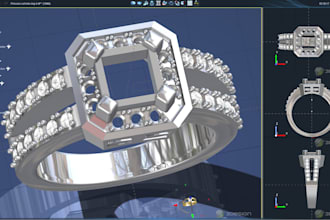 do cad jewelry design, 3d cgi jewelry, 3d ring design, jewelry retouch, earrings