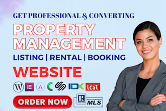 build property management website vacation property listing hotel booking site